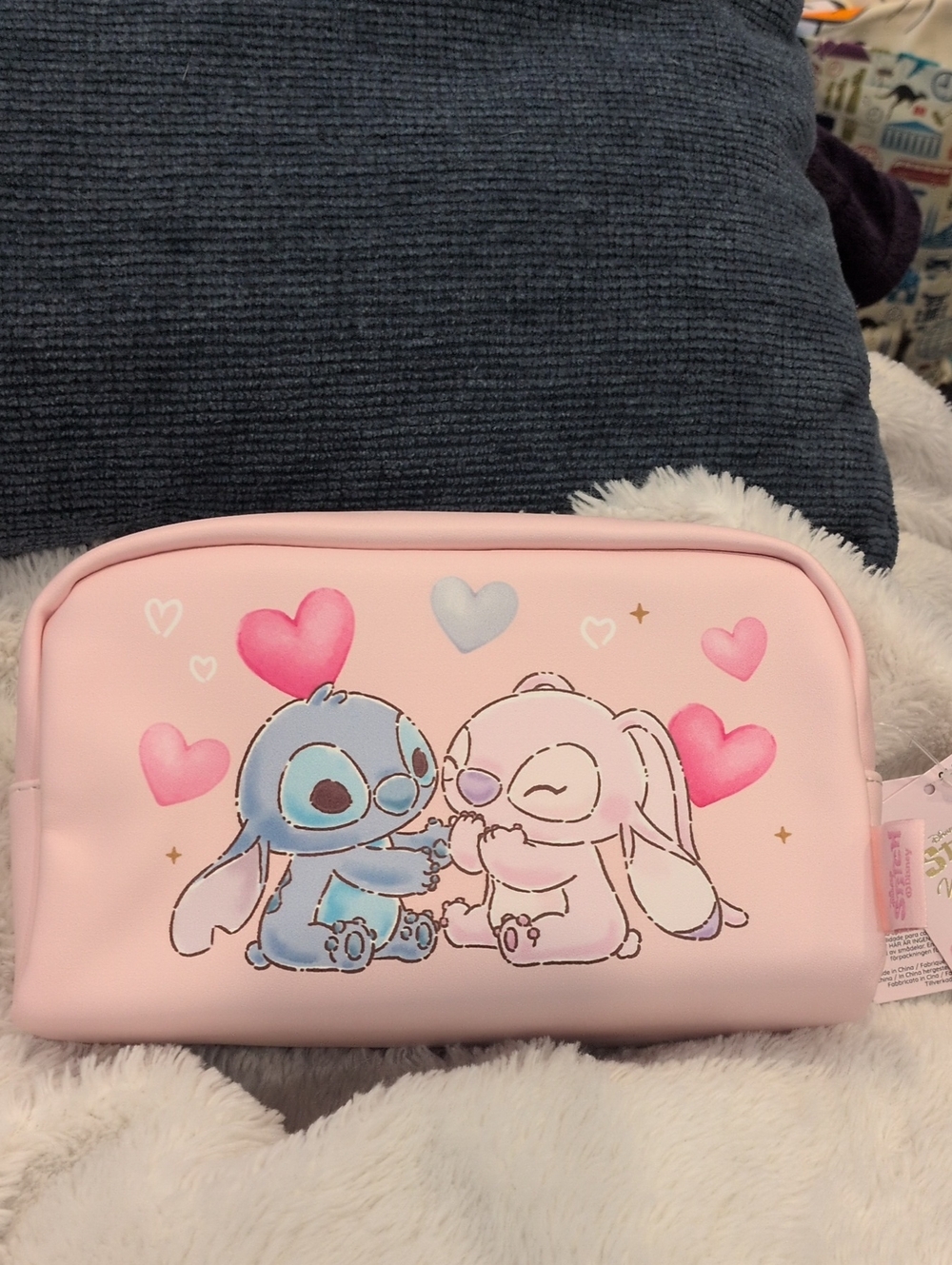 Disney Stitch And Angel Make Up Bag